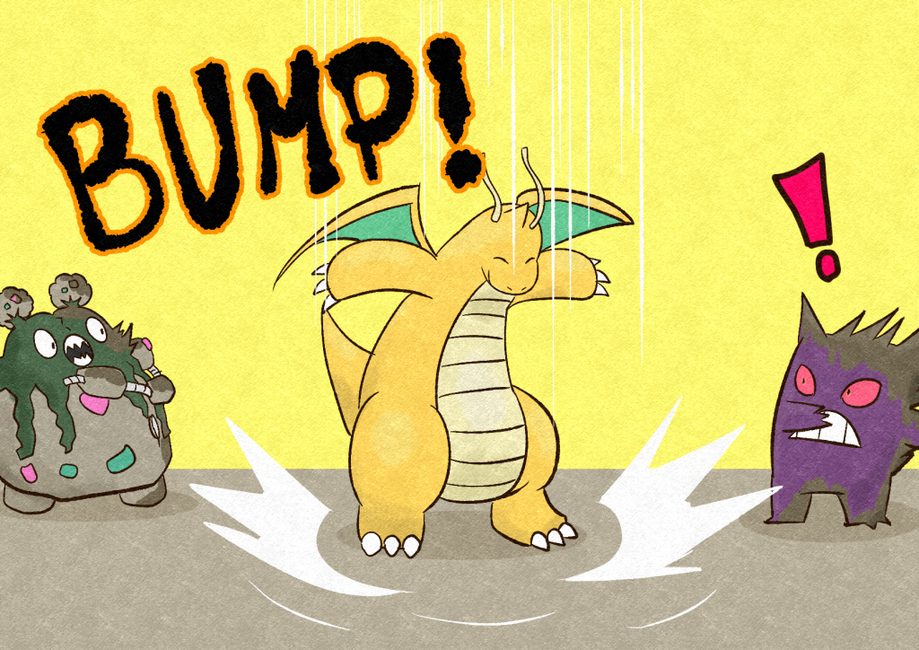 Zain the Dragonite drops in on Jinji and Mallow