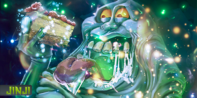 64 - VB9bkm6 - Gluttonous Green Ghost (Slimer) by Olman